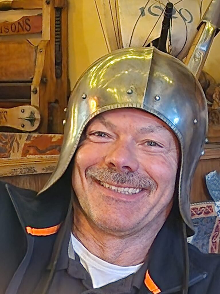 Präsi mit Helm